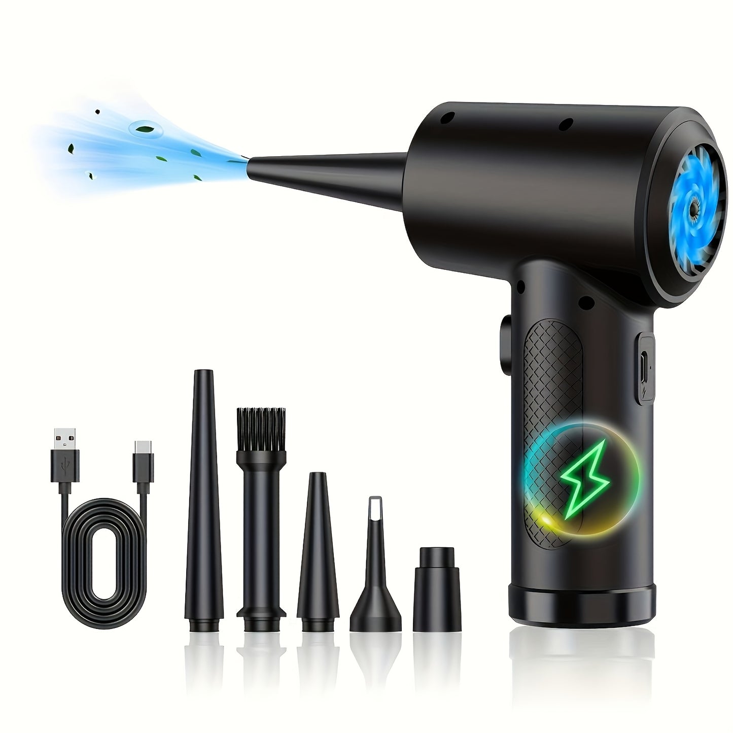 Electric Charging Cordless Blower | Wireless USB Charging. Cleaning, Suitable For Computers, Keyboards, Cameras, Cars, Homes, Offices