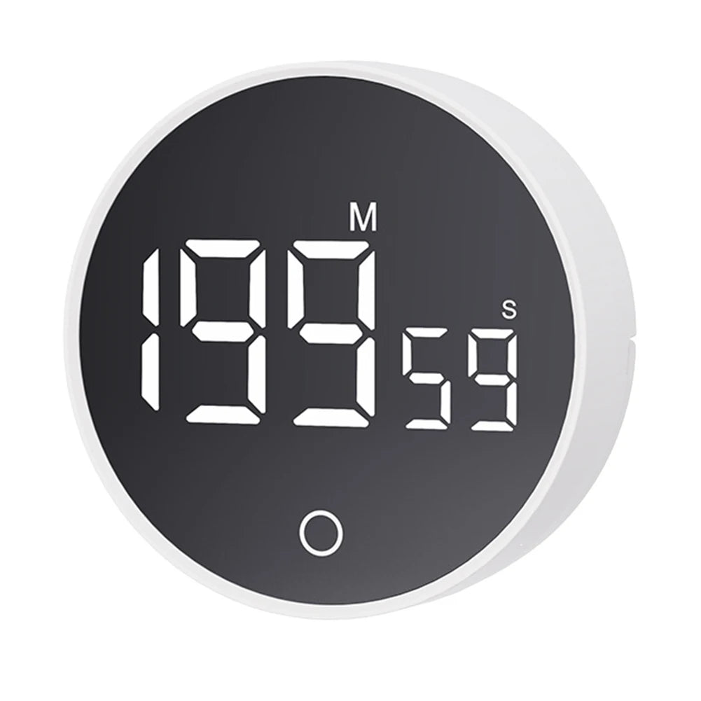 Magnetic Digital Timer Large LED Display Electronic Digital Timer Stopwatch Alarm Clock for Cooking Working Studying