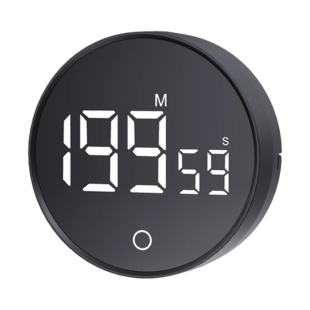 Magnetic Digital Timer Large LED Display Electronic Digital Timer Stopwatch Alarm Clock for Cooking Working Studying