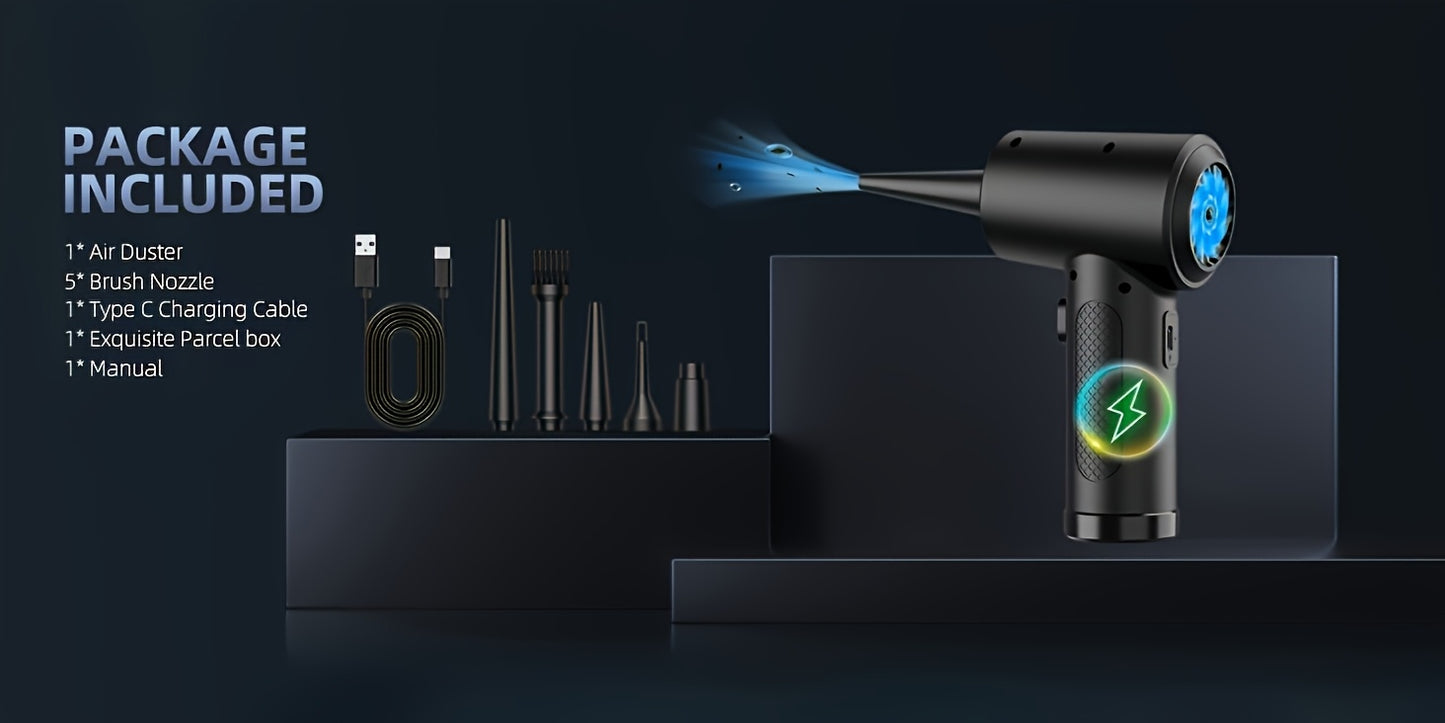 Electric Charging Cordless Blower | Wireless USB Charging. Cleaning, Suitable For Computers, Keyboards, Cameras, Cars, Homes, Offices